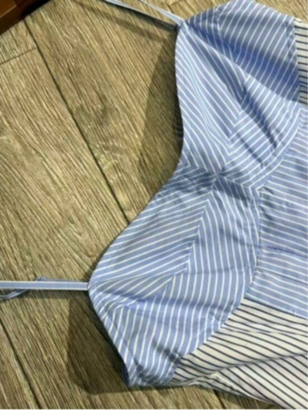 SIMKHAI Chamberlain paneled striped cotton-poplin midi dress - Picture 7 of 10